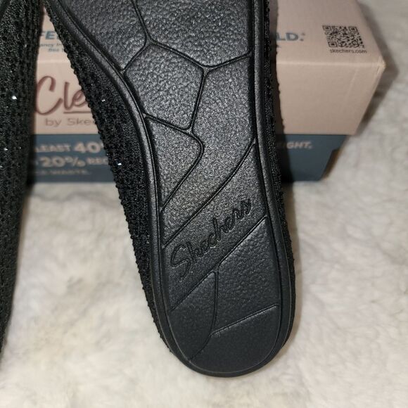 Skechers Cleo 2.0 Someday Flats Recycled Vegan Sparkle Knit Ballerina SlipOn 9.5 - Picture 11 of 15